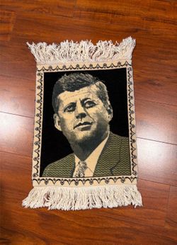 JFK rug/ hand woven