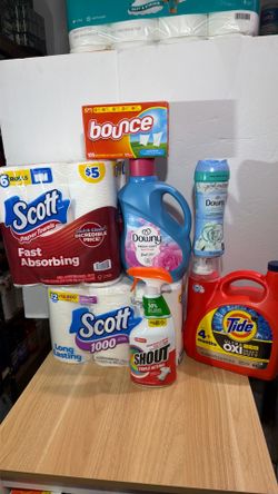 Households laundry tide Scott downy