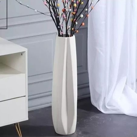 Ceramic Large Floor Vase, GDSZJLJ White 28" Tall Flower Vase Decorative Vases...