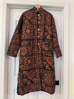 Chapan Kazakh Mongol Uzbek Kyrgyz Central Asia Ethnic Jacket Coat Nauryz Navruz