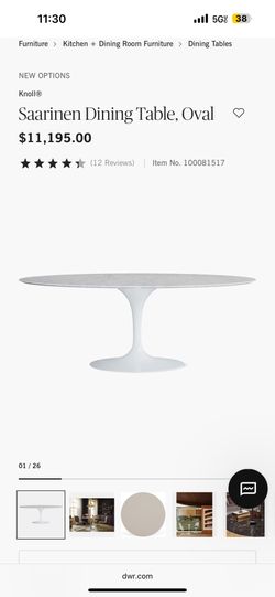 Knoll® Saarinen Dining Table, Oval