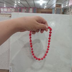 Red Pearl Necklace 