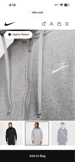 2 used large hoodies Nike and adidas
