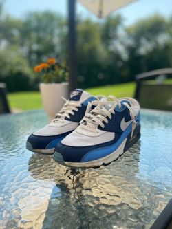 Nike Air Max 90 Blue and White Sneakers