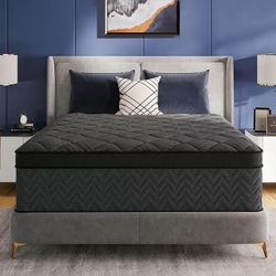 New In Box Twin Size Mattress, 12 Inch Luxury Hybrid Twin Mattress in a Box, Medium Firm Mattresses with Cooling Gel Memory Foam & Pocket Springs, Dou
