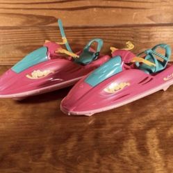 2014 Barbie Camping Fun JET Ski CGL98. 10 Inches Lot Of 2