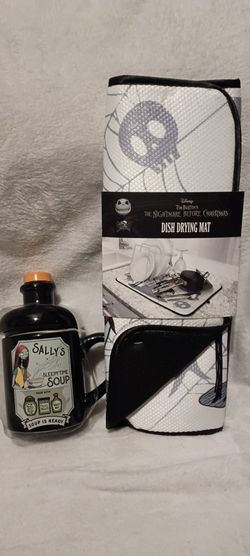 Nightmare Before Christmas Mug and Dish Drying Mat Set