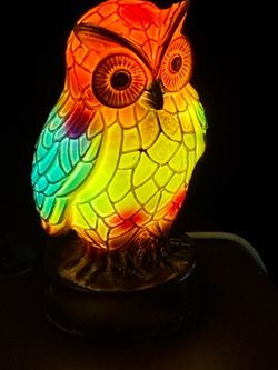 6” Table Lamp/ Night Light. Owl shaped