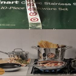 Cuisinart stainless steel 10piece cookware set