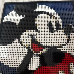 Built Lego Mickey Mouse Frame