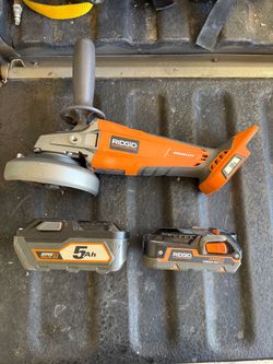Ridgid grinder and battery’s