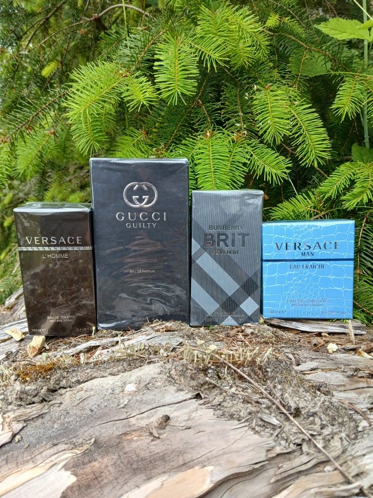 New - Men's And Women's Perfumes And Colognes, Gucci Guilty/Versace Eau Fraiche/Burberry Brit