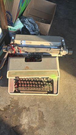 Type writer and Kirby Vacuum