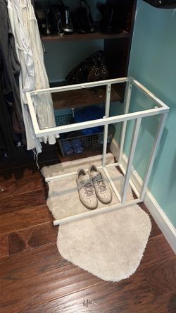 GLASS NIGHTSTAND/TABLE IKEA
