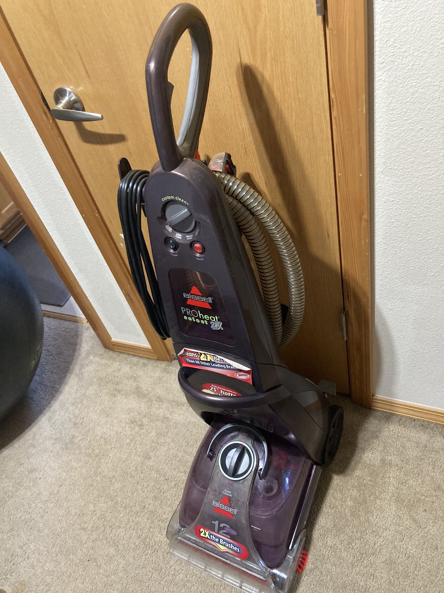 bissell proheat select 2X the brushes Carpet cleaning.