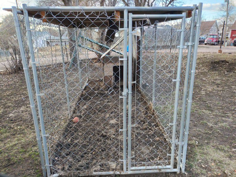 6 Section Chain Link Dog Kennel