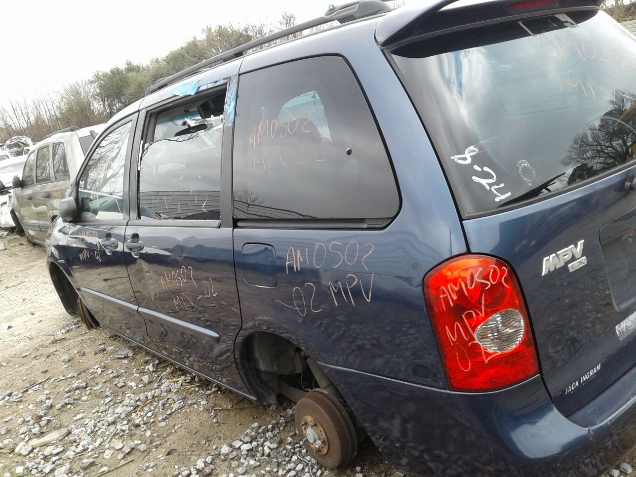 2002 Mazda mpv 3.0 motor for parts only new inventory