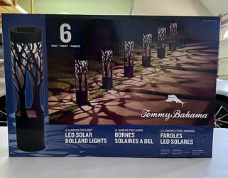 LED Solar Bollard Lights- 6 Pack