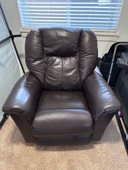 Black Leather Recliner $75 OBO