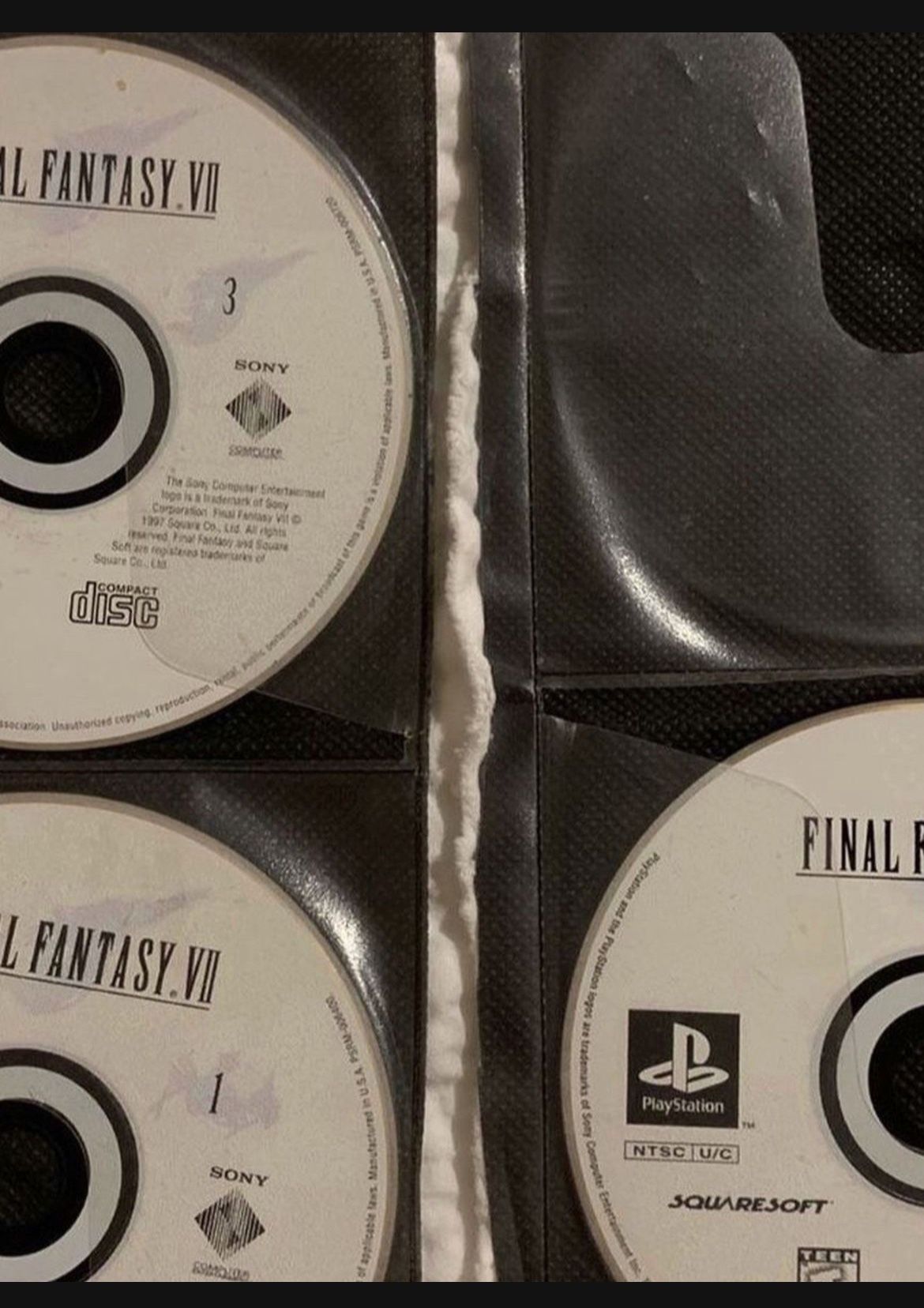 Final Fantasy 7 - Original Black Label First Edition For PS1/PS2 - Very Good Condition-No Case-Best Offer