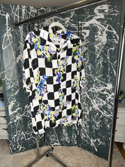 OFF-WHITE Check Floral Shirt
