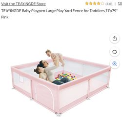 Large baby play pen