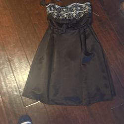 Betsy Johnson Cocktail Dress Size 2 Black With Rhinestones