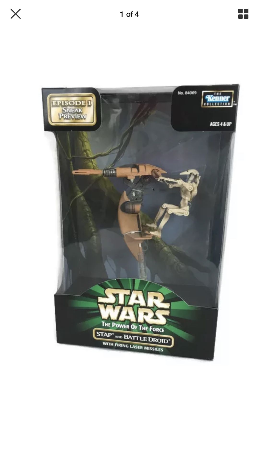 Star Wars POTF (Power of the Force) COLLECTION: Stap + Battle Droid (Episode I Sneak Preview Edition) Authentically Styled Action Figure by Kenner