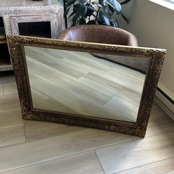 Large Antique Gilt Mirror 