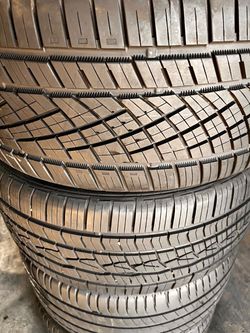 2 SEMI NEW 27540R20 CONTINENTAL All Season tires for $270 installed and balance. 90% Tread left. 275 40 20 275 40 R 20 27540R20 275/40/20 275/40/R20