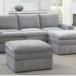 Sectional Sofa + Ottoman