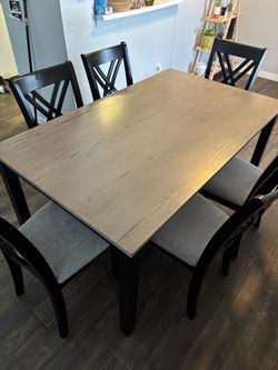Dining Table Set with 6 Chairs
