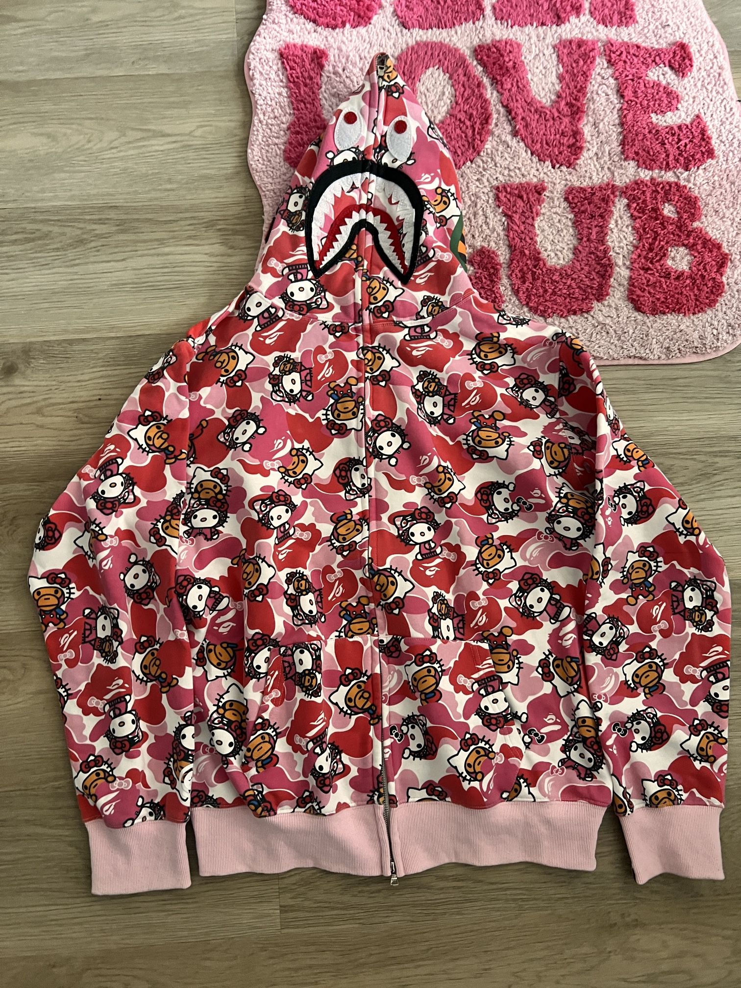 PINK HELLO KITTY HOODIE
