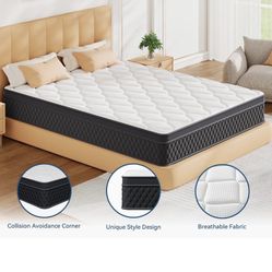 Brand New Hybrid, 10 Inch Queen Memory Foam Mattress For 120