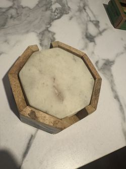 4 Marble Coasters
