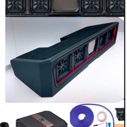 CHEVY SILVERADO OR GMC SIERRA 2019-2025 Full BASS PACKAGE KICKER AUDIO CUSTOM BOX INSTALLED 