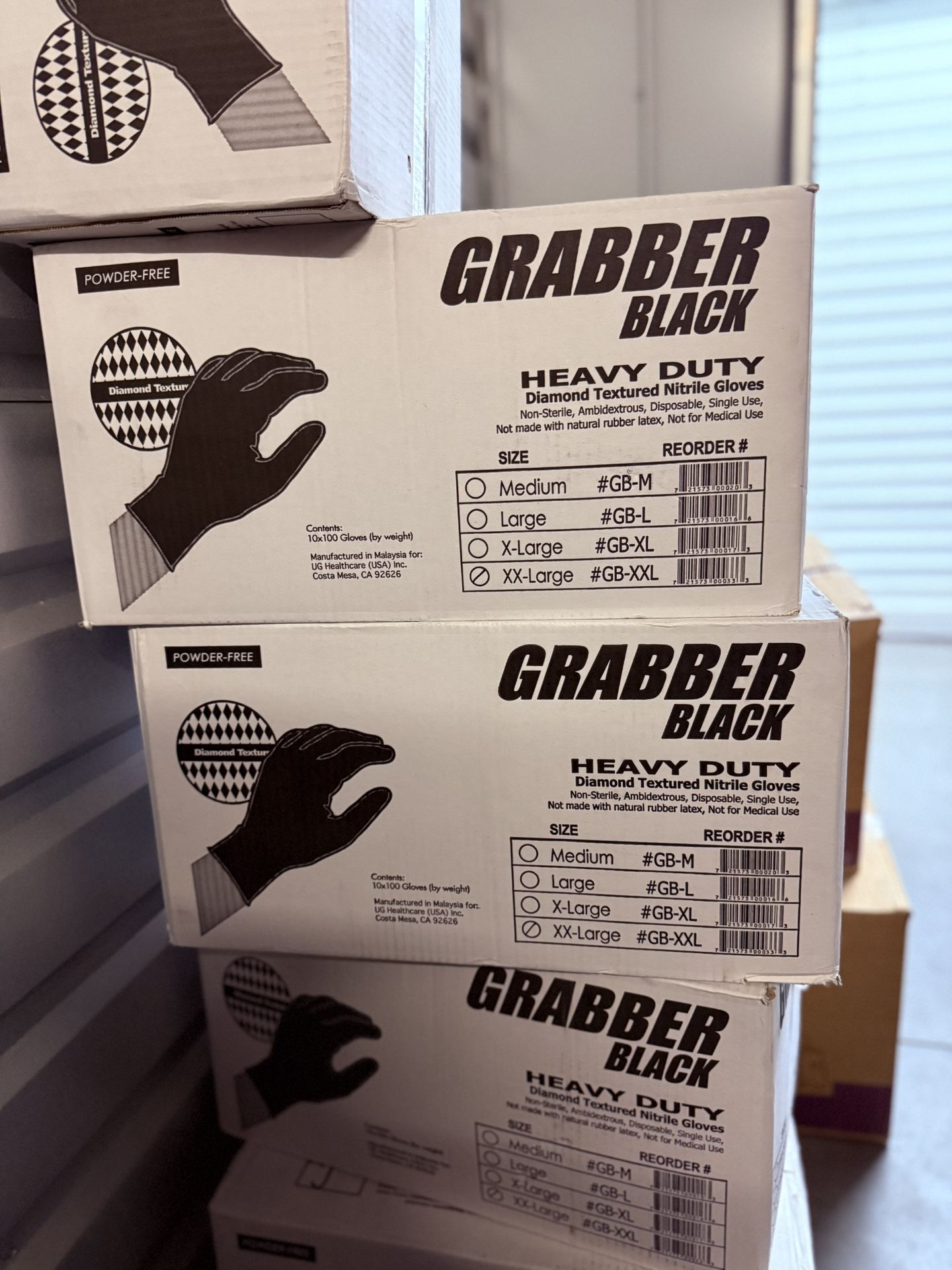 7 Mil Diamond Textured Nitrile Gloves XXL