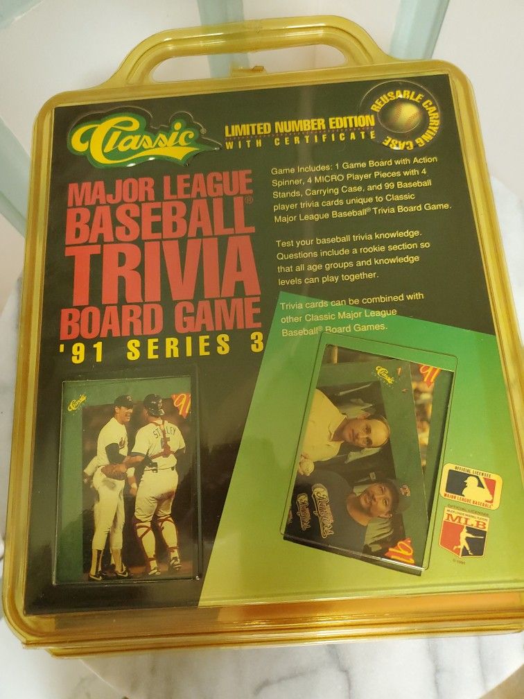 Classic Baseball Trivia Board Games (3)
