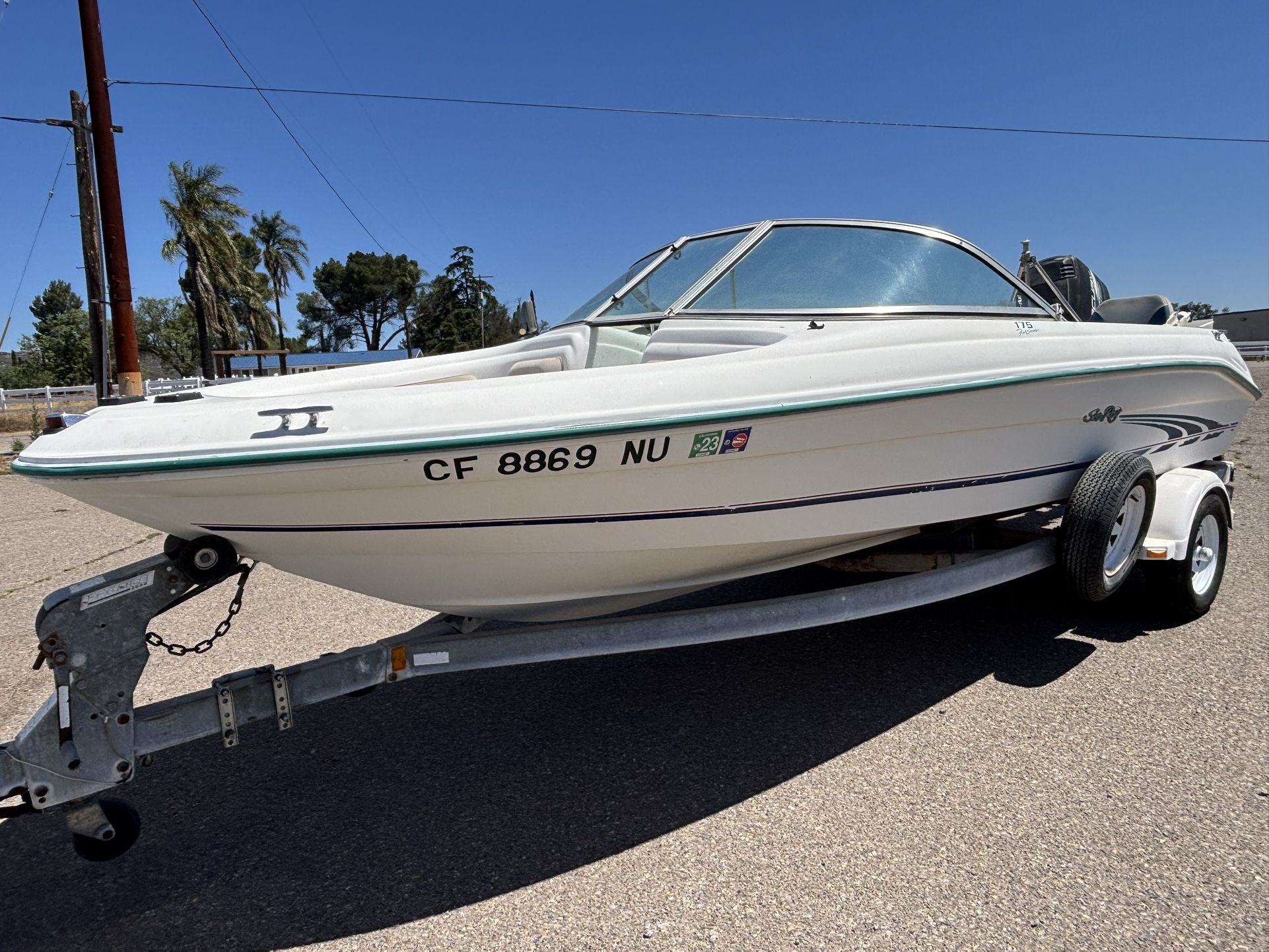 1997 Searay 17’ Open Bow With 125 Mercury Outboard Cheap!!