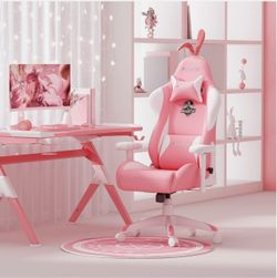 AutoFull Pink Gaming Chair