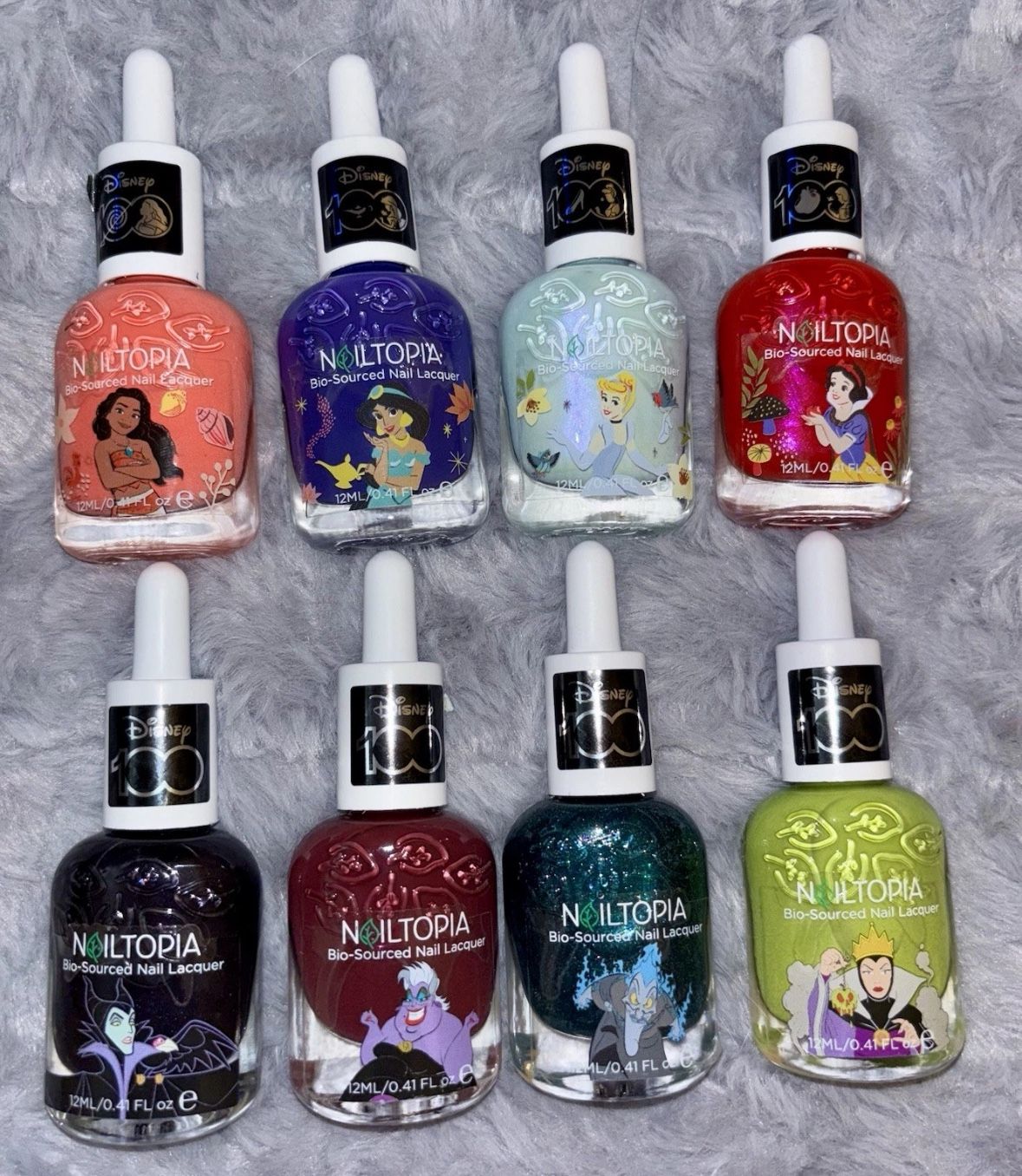 Disney 100 Nailtopia Nail Polish; Set of 8 - Princess/Villian Collection