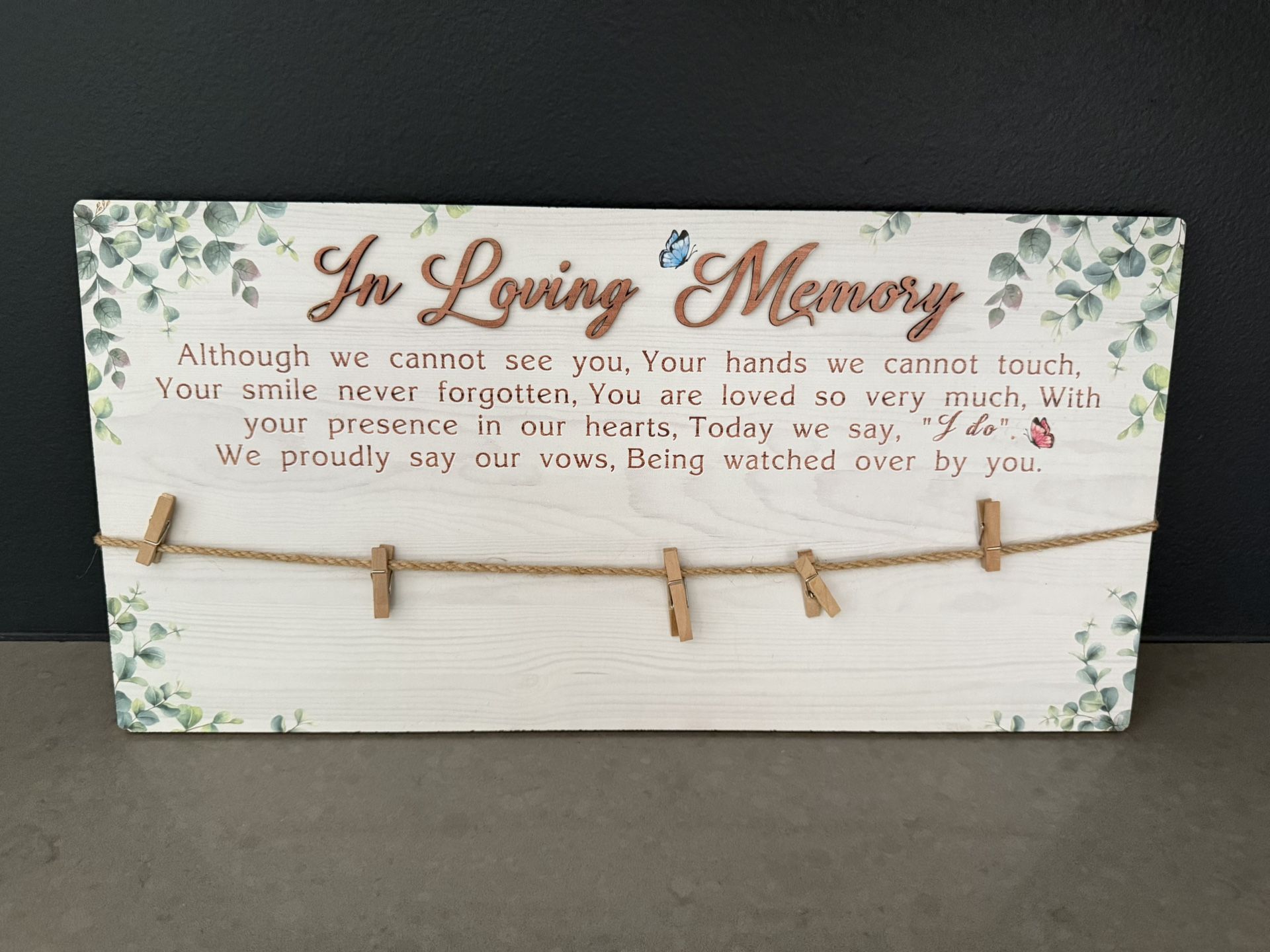 In loving memory Sign For Special Occasions