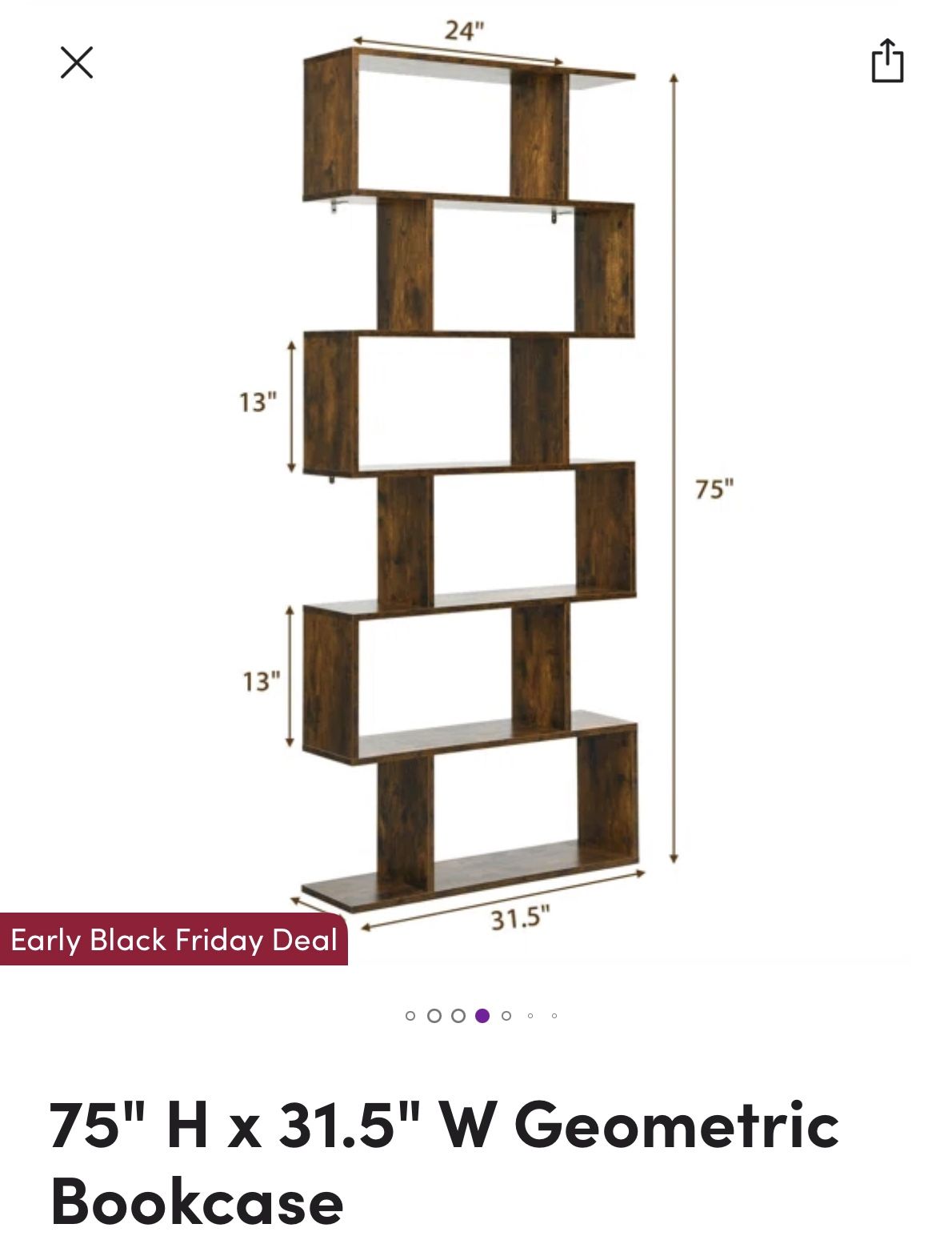 Unopened Brand New Wayfair Bookshelf