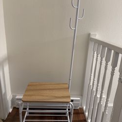 Coat Rack Shoe Bench 3 in 1 Design