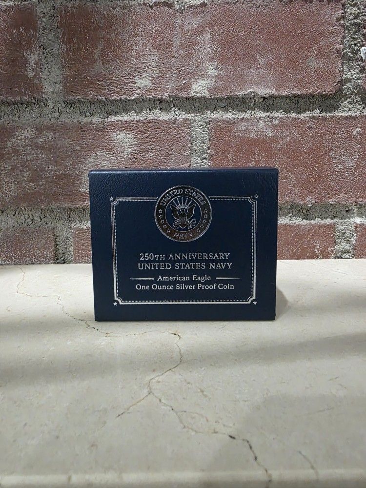 250th Anniversary US Navy American Eagle One Ounce Silver Proof Coin