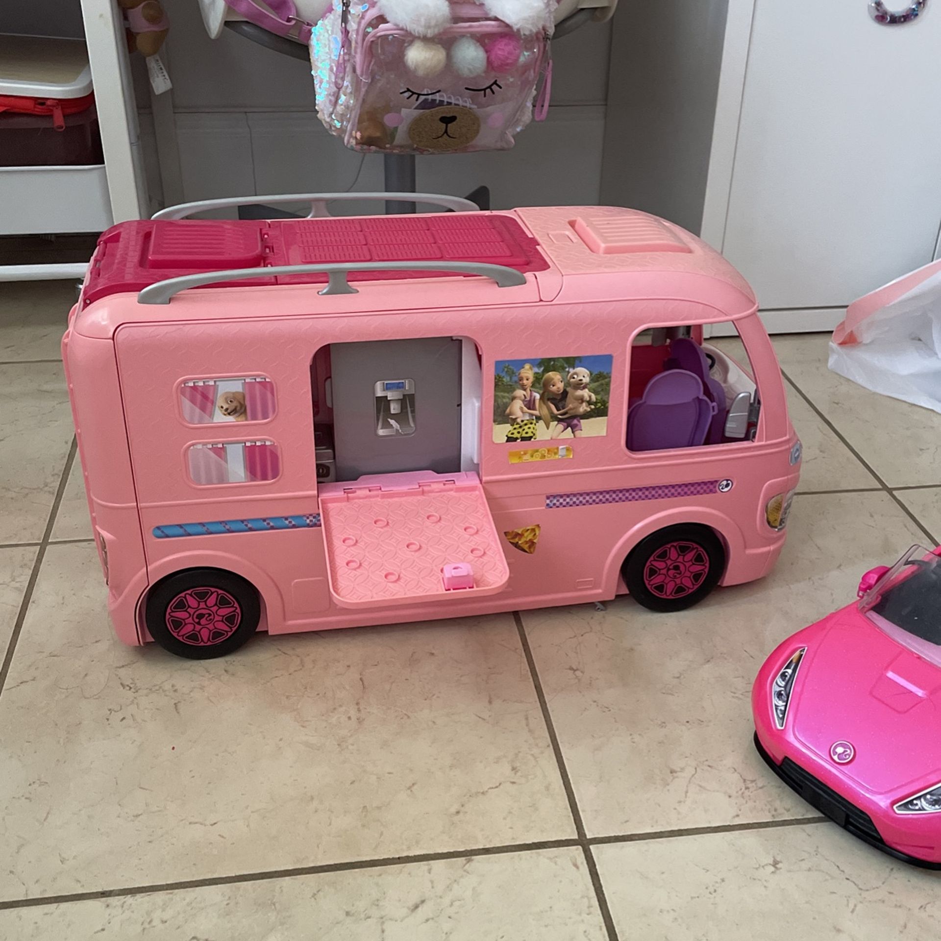 barbie bus and car
