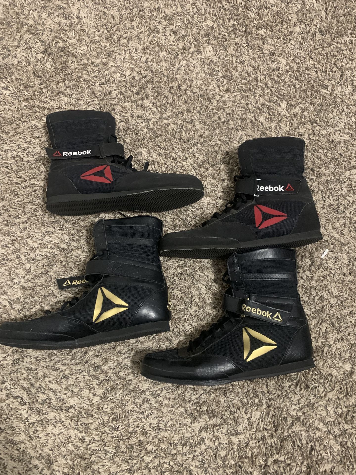 Used Reebok Mayweather Boxing Shoes Size 9 1/2 Men