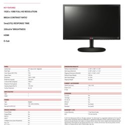 24" LG HD LED Monitor