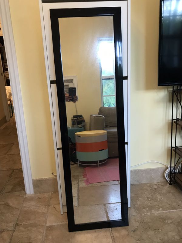 Target Threshold Rectangle Full Length Floor Mirror In Brown For