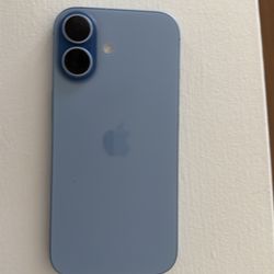 Unlocked iPhone 17, blue, 256GB with case